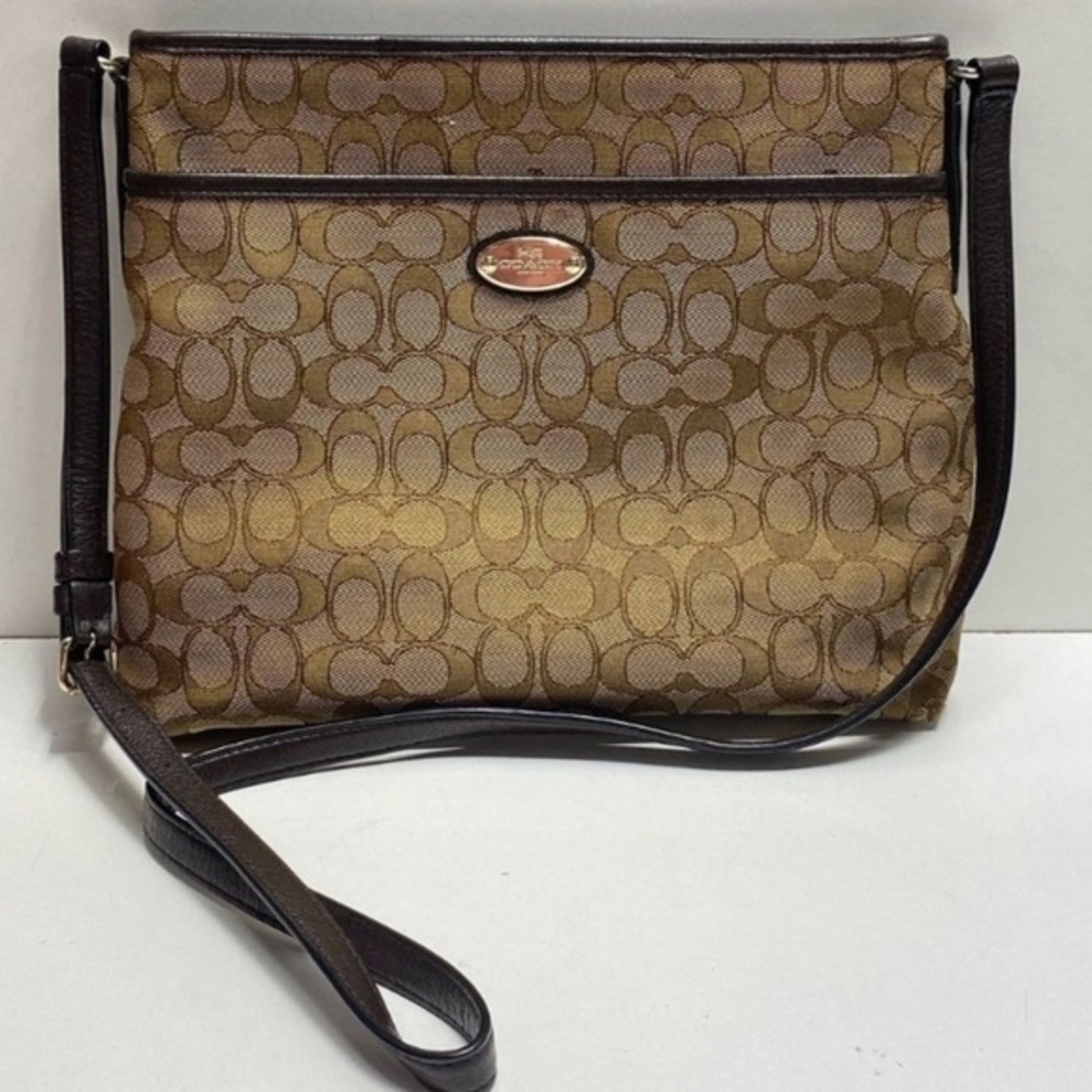 Coach Brown Signature Crossbody Bag​